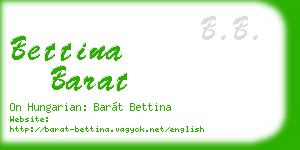 bettina barat business card