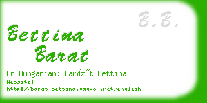 bettina barat business card